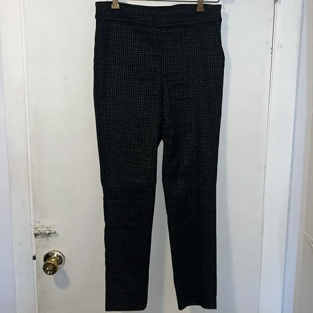 UP! Twinkle Techno Black and Shimmer Pull on Pants-8